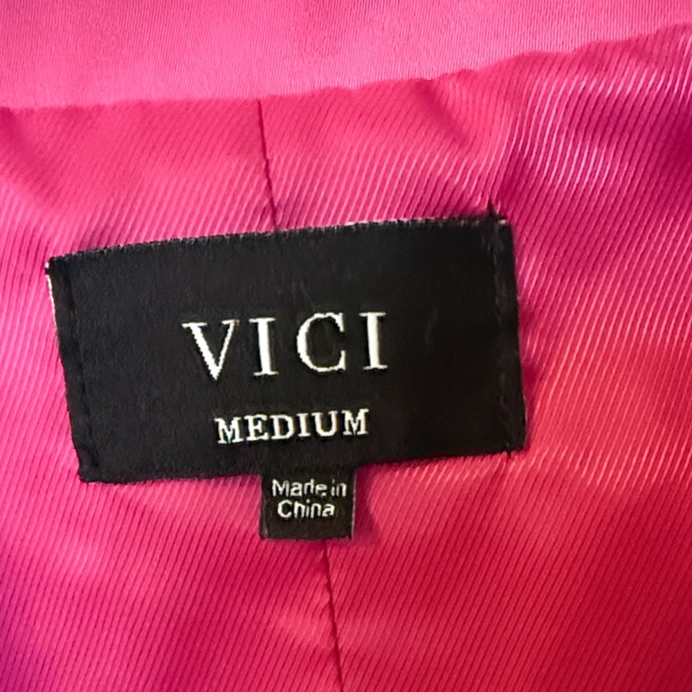 Vici Fuchsia Single-Button Blazer - image 2